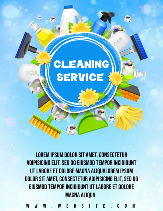 Cleaning service flyers Template PosterMyWall