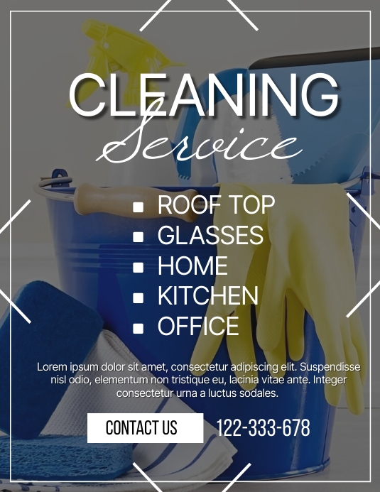 Cleaning service flyers Template PosterMyWall