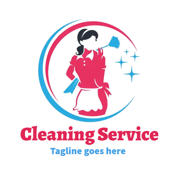 Cleaning service logo, cleaning Company Logotyp template