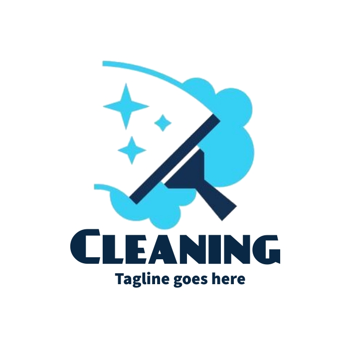 Cleaning service logo, cleaning company logos template