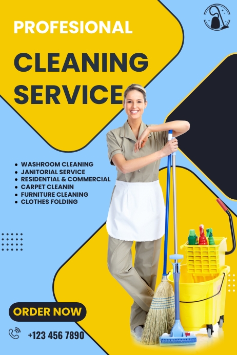 Cleaning Service Poster template