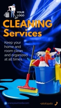cleaning service video Instagram-verhaal template