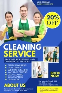 cleaning service video template Poster