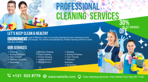 Azul Cleaning Services Coverfoto til YouTube-kanal Template