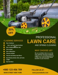Cleaning services,lawn care Flyer (US Letter) template
