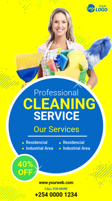 Cleaning Services Ad Template PosterMyWall Cleaning Services Ad Template PosterMyWall