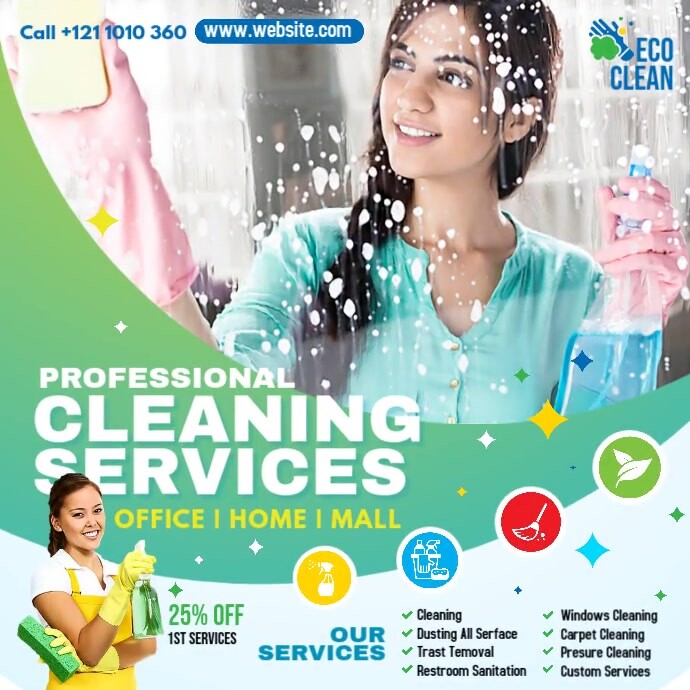 Cleaning Services Ad Template PosterMyWall Cleaning Services Ad Template PosterMyWall