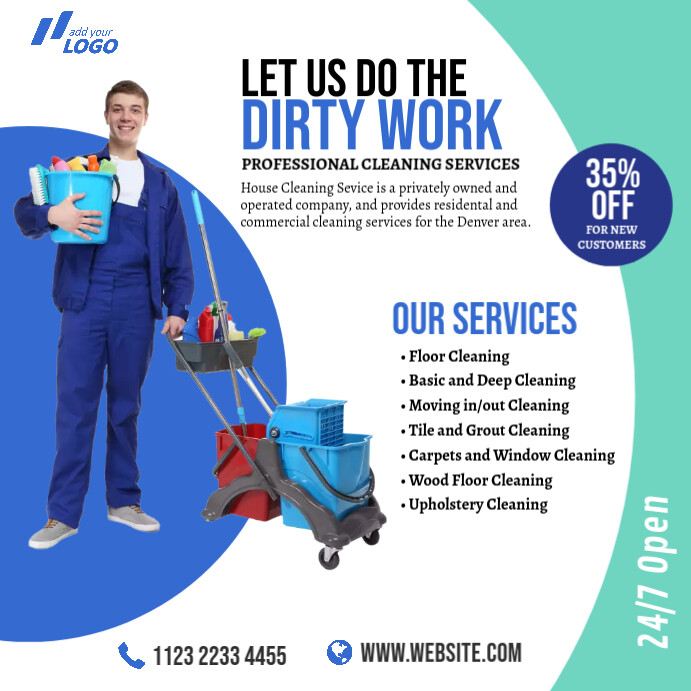 Cleaning Services Ad Template PosterMyWall Cleaning Services Ad Template PosterMyWall
