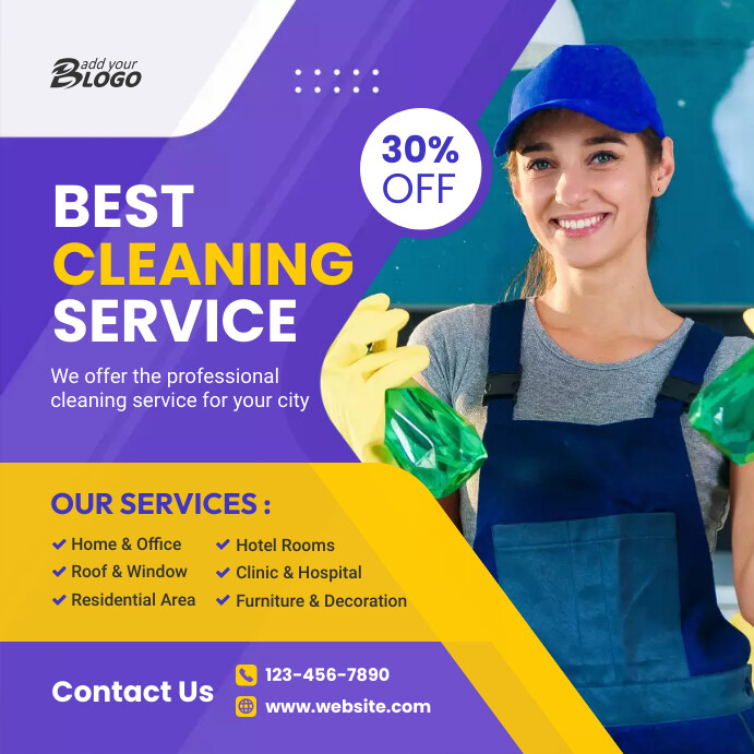 Cleaning Services Ad Template PosterMyWall Cleaning Services Ad Template PosterMyWall
