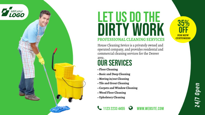 Cleaning Services Ad Template PosterMyWall Cleaning Services Ad Template PosterMyWall