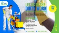 Cleaning Services Ad Twitter Post template