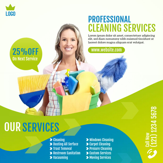 Copy of Cleaning Services Ad PosterMyWall