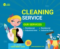 Cleaning Services Ad Template Medium Rectangle
