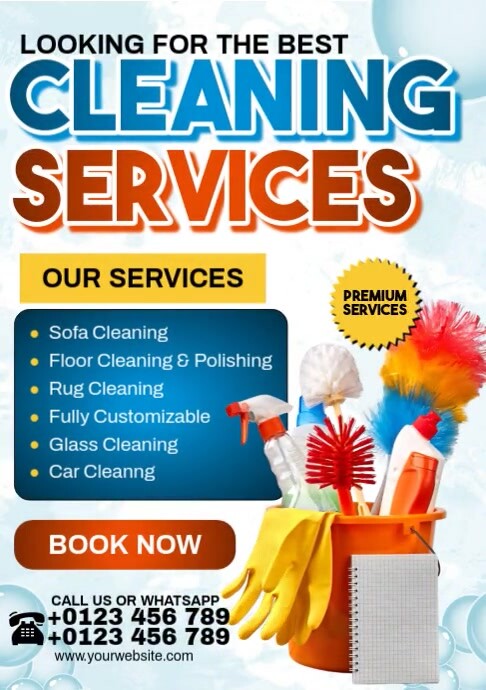 Cleaner Ads. Example Cleaning Services Ads Template | PosterMyWall