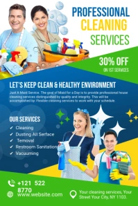 Cleaning Services Ads Banner 4 × 6 Fuß template