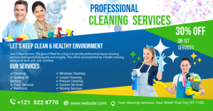 Cleaning Services Ads Anuncio de Facebook template