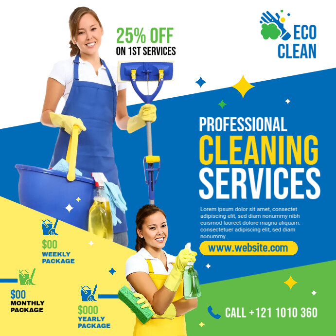 Cleaning Services Ads Template PosterMyWall