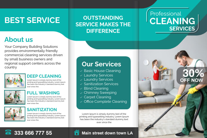 Image 17 for Cleaning Brochure Templates Free