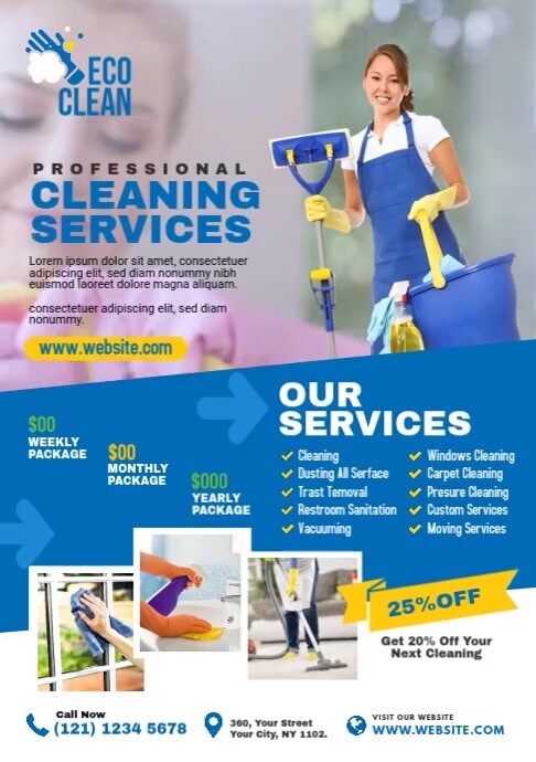 Cleaning Services Template PosterMyWall