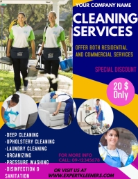 CLEANING SERVICES Flyer (US Letter) template