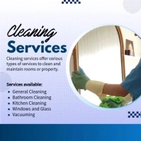 Cleaning Services Instagram Post template