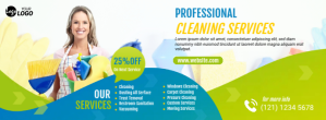Cleaning Services Facebook Cover template