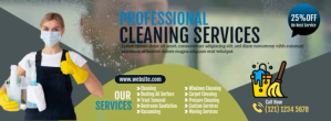 Cleaning Services Facebook Cover Photo Facebook-coverfoto template