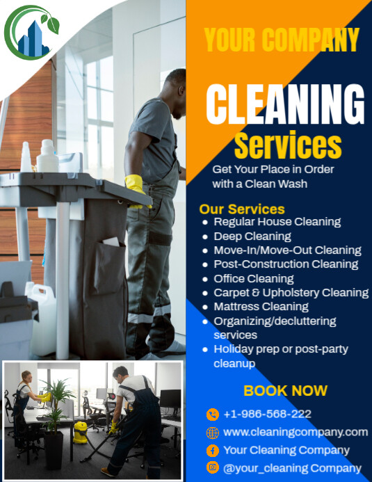 Cleaning Services Flyer Ad Template | PosterMyWall