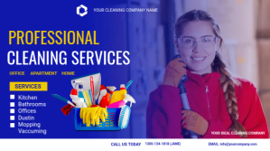 Cleaning Services flyer Presentation (16:9) template