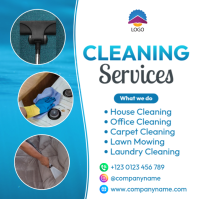 cleaning services flyer Wpis na Instagrama template