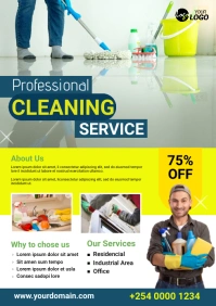 Cleaning Services Flyer A2 template
