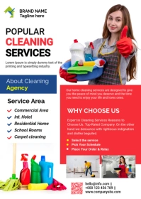 Cleaning Services Flyer A6 template