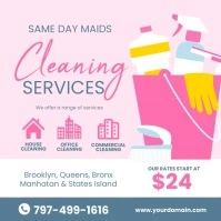 Cleaning Services Flyer Instagram template