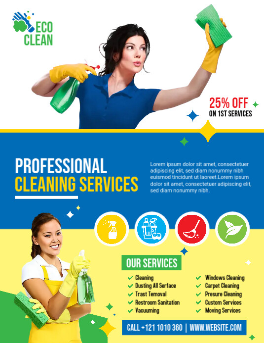 Free Cleaning Service Flyer Template FREE PRINTABLE TEMPLATES