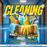 Cleaning Services  Instagram Post template