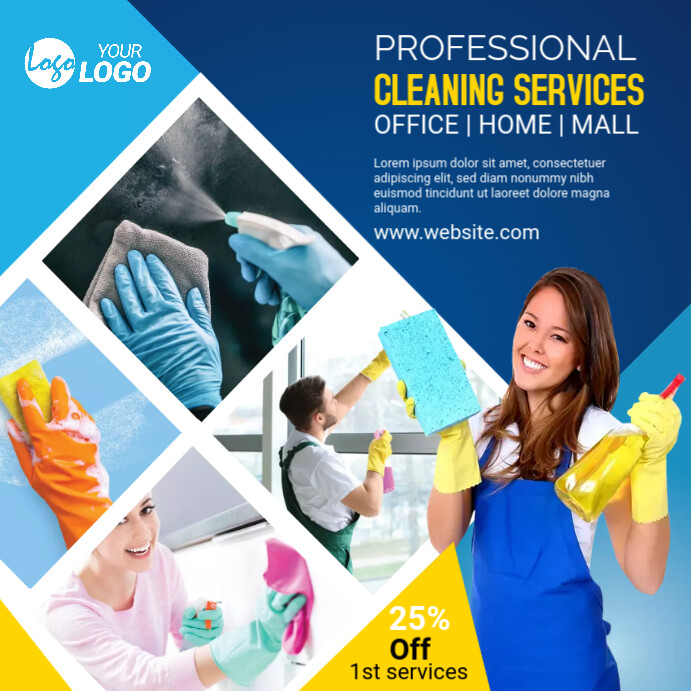 Cleaning Services Instagram Post Template | PosterMyWall
