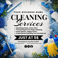 Cleaning Services Instagram Post template