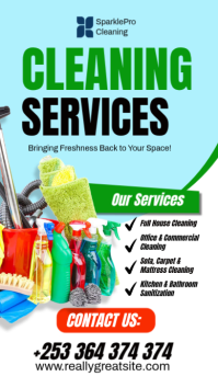 Türkis Cleaning Services Instagram Story Template