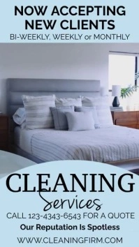 Cleaning Services Instagram Video Template Digital Display (9:16)
