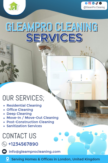 Copy of Cleaning Services Poster | PosterMyWall