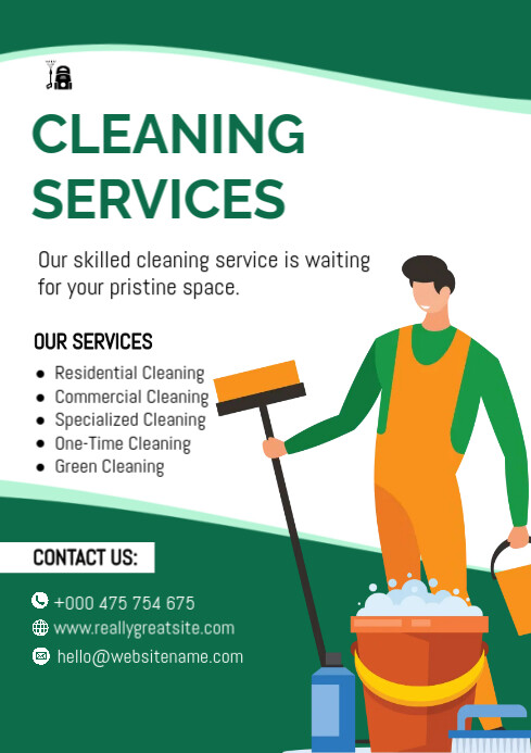 cleaning services poster template | PosterMyWall