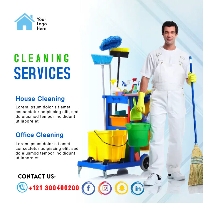 Cleaning Services Poster Template | PosterMyWall