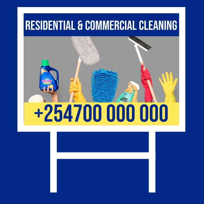 Copy of Cleaning services sign | PosterMyWall