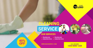 Cleaning Services Template Imagem partilhada do Facebook