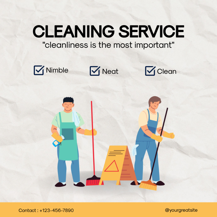 Cleanliness is the Most Important Template | PosterMyWall