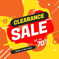 Clearance Sale Instagram Post template