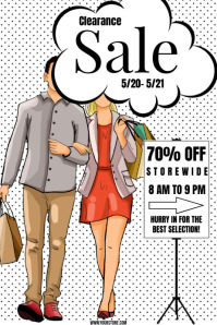 CLEARANCE SALE Template | PosterMyWall