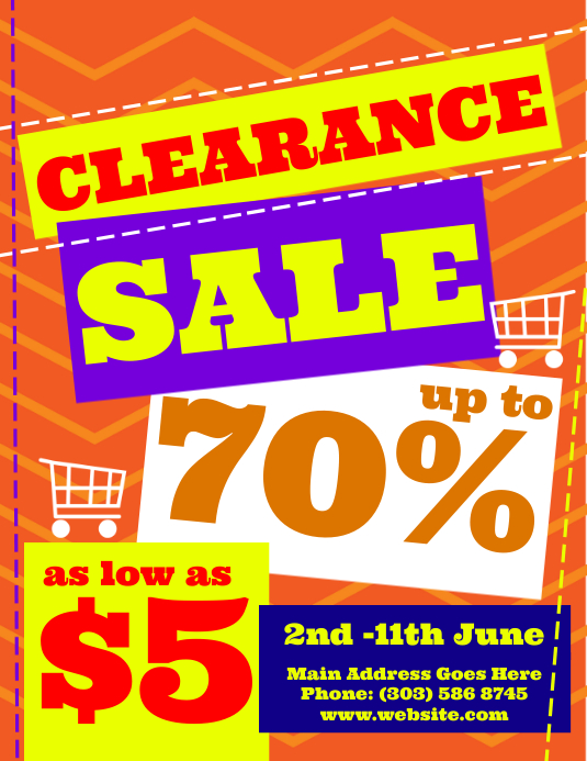 Clearance Sale Flyer Template PosterMyWall