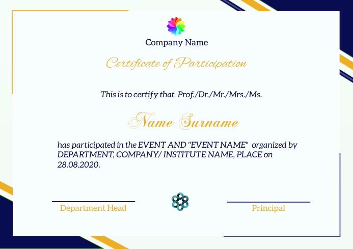 CLG certificate 1 เทมเพลต | PosterMyWall