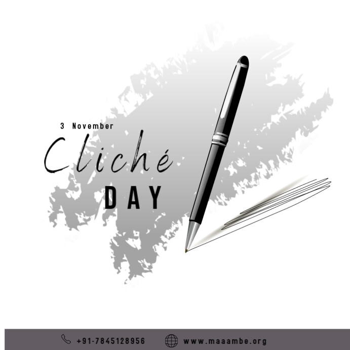 Cliché Day Wpis na Instagrama template